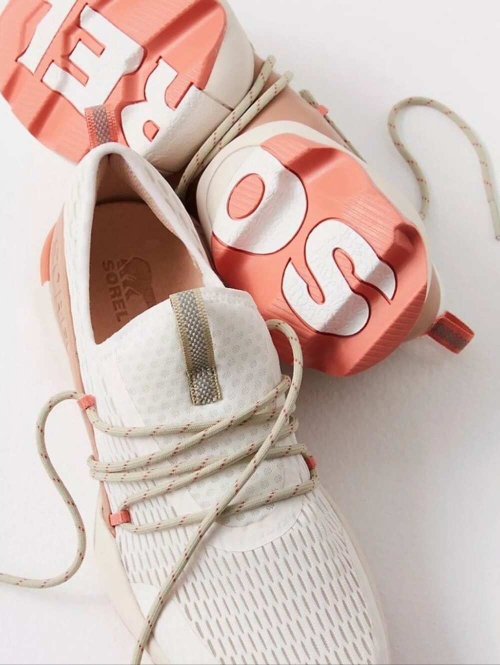 SOREL Kineric Impact Mesb Pink white tan sneakers - Picture 2 of 16